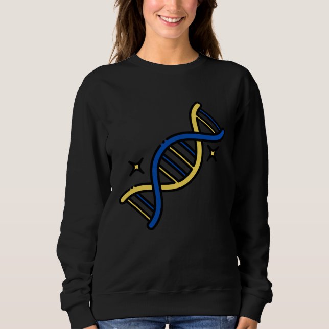 Sweatshirt Barbados Bajan Flag DNA Roots Heritage Caribbean (Devant)