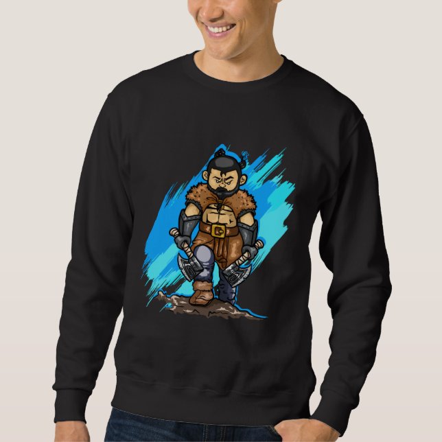 Sweatshirt Barbarian Costume for Boys and Girls (Devant)
