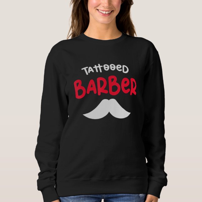 Sweatshirt Barbier à coiffure tatoué barbier (Devant)