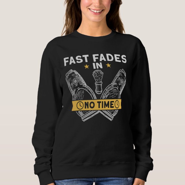 Sweatshirt Barbier De Temps De Rasage Pour Les Hommes Portés (Devant)