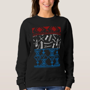 Sweatshirt Barbier moche Barbershop Santa Claus Noël