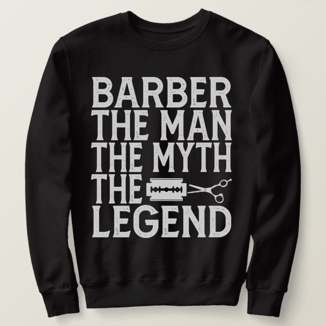 Sweatshirt Barbier The Man 2024 (Design devant)