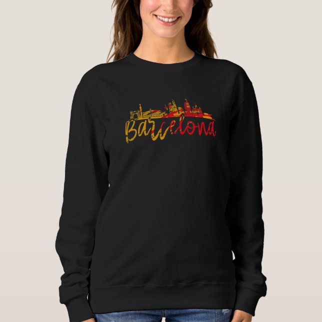 Sweatshirt Barcelone Espagne Barcelone Espagne Barcelone Espa (Devant)