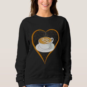 Sweatshirt Barista Cute Café Coeur Café Cappuccino