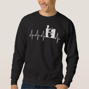 Sweatshirt Barista Portafiltre Espresso Heartbeat Coffee