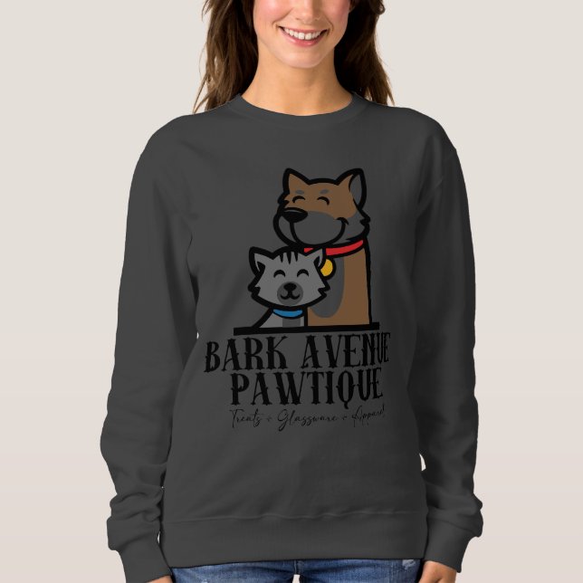 Sweatshirt BARK AVENUE PAWTIQUE - logo 3 (Devant)