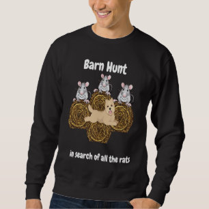 Sweatshirt Barn Hunt à la recherche de rats avec Cairn Terrie