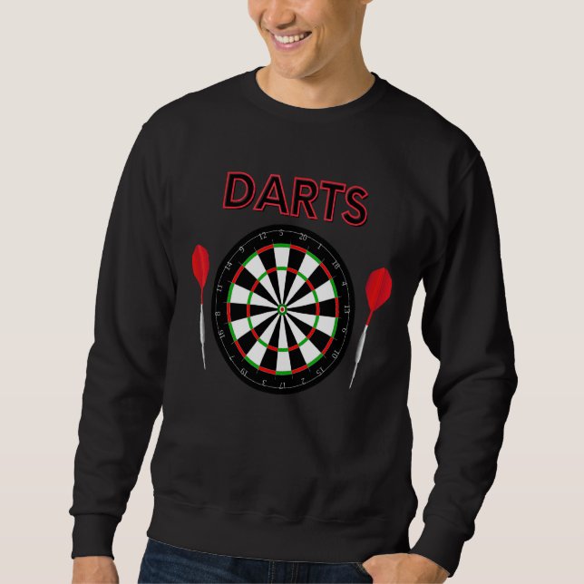 Sweatshirt Barre D'Acier Dart Jeu Dart Avec Dartboard Et fléc (Devant)