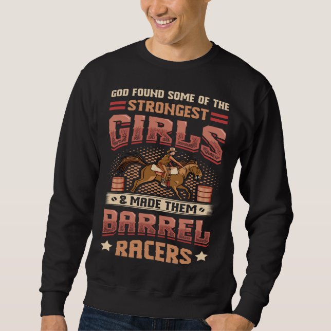 Sweatshirt Barrel Racer Girl Barel Racing (Devant)