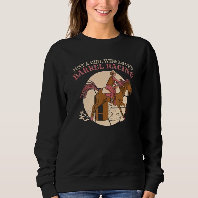 Sweatshirt Barrel racing Rodeo Horse Racing (Devant)