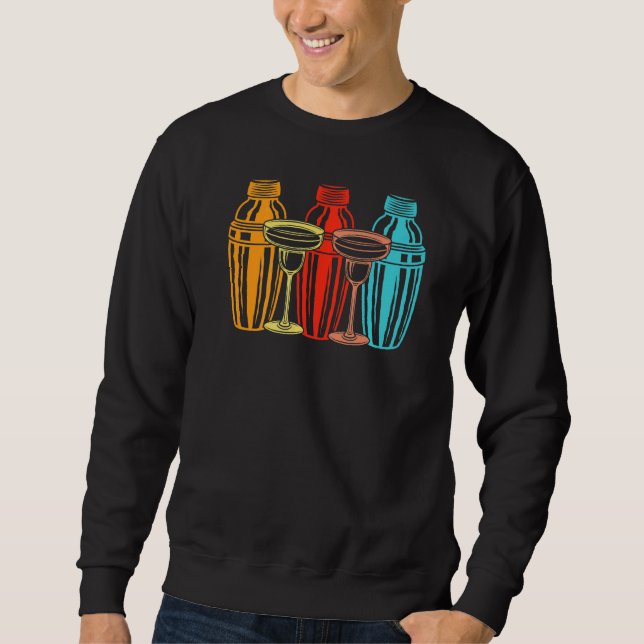 Sweatshirt Bartender Cocktails Shaker Alcohol Spirits Party D (Devant)