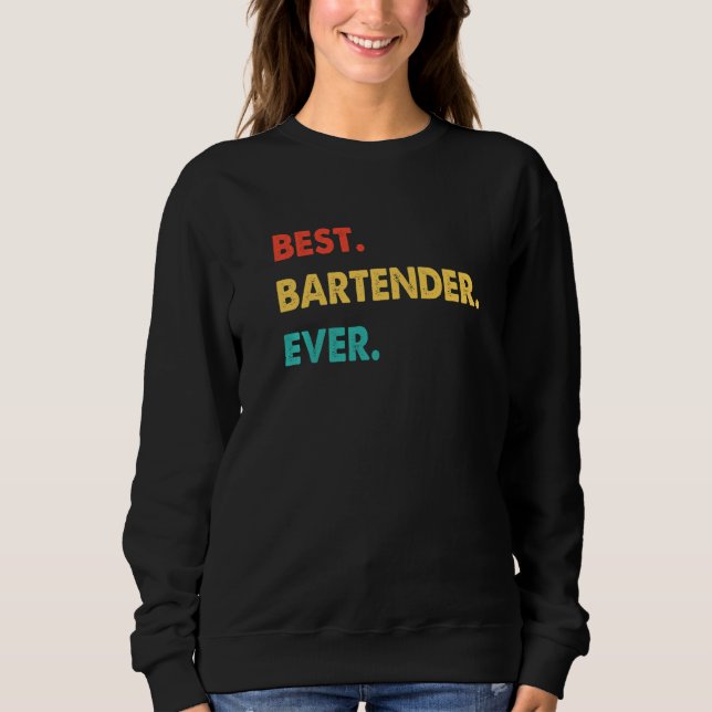 Sweatshirt Bartender Profession Rétro Meilleur Bartender Jama (Devant)