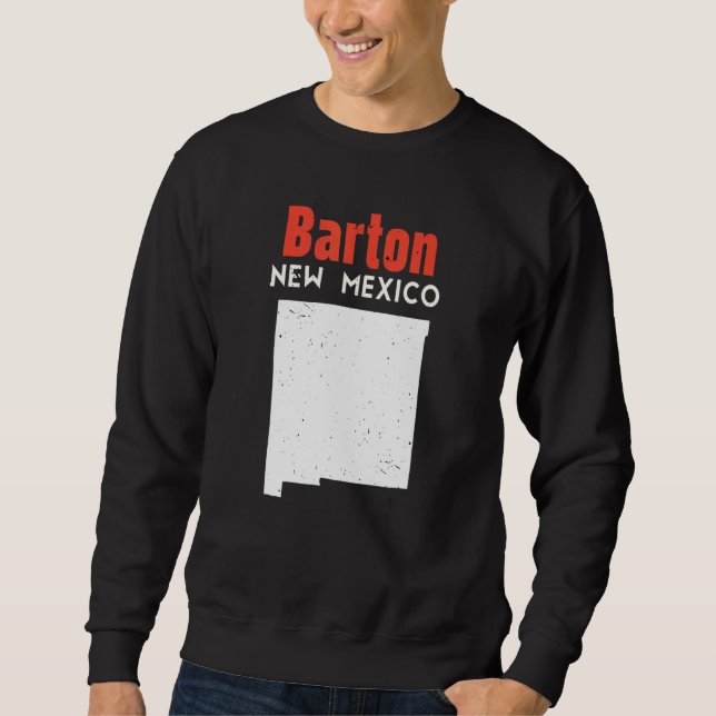 Sweatshirt Barton USA State America Travel New Mexican New Me (Devant)