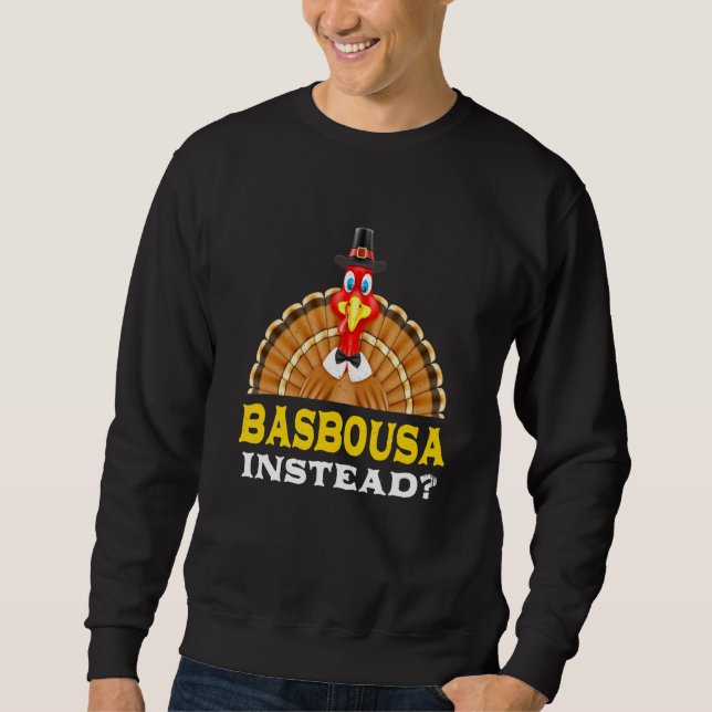 Sweatshirt Basbousa au lieu Thanksgiving Basbuusa Black Frida (Devant)