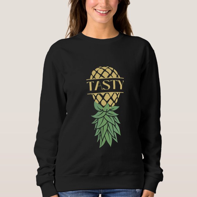 Sweatshirt Basculants à l'ananas renversés savoureux   (Devant)