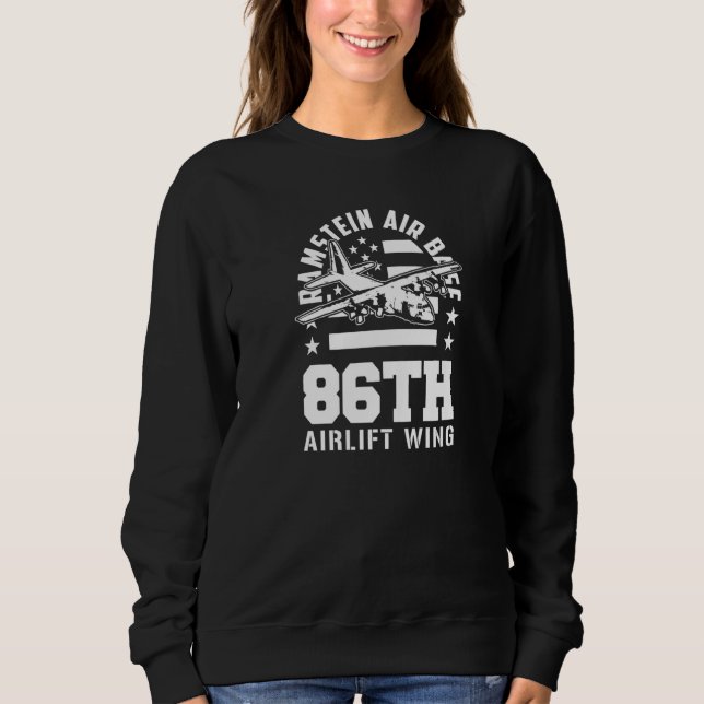 Sweatshirt Base aérienne de Ramstein 86e Escadre de transport (Devant)