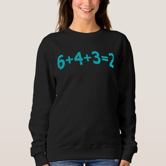 Sweatshirt Baseball 6432 Double Play  Math (Devant)
