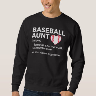 Sweatshirt Baseball Aunt Definition Niece's Biggest Fan