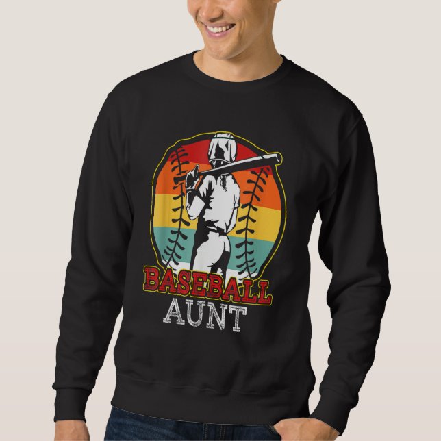 Sweatshirt Baseball Aunt Mom Softball Mother Team Sports  For (Devant)