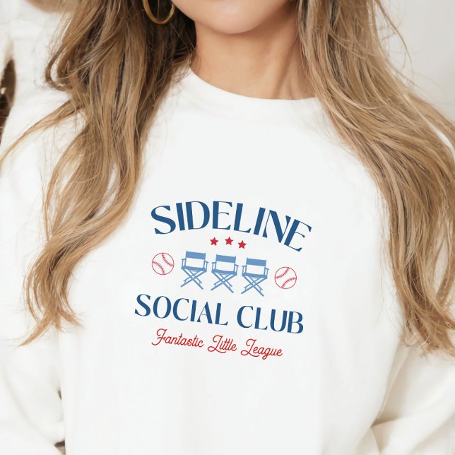 Sweatshirt Baseball Baseline Social Club avec nom de ligue (Créateur téléchargé)