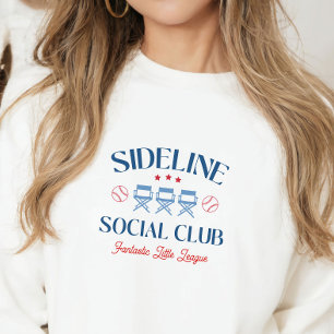 Sweatshirt Baseball Baseline Social Club avec nom de ligue