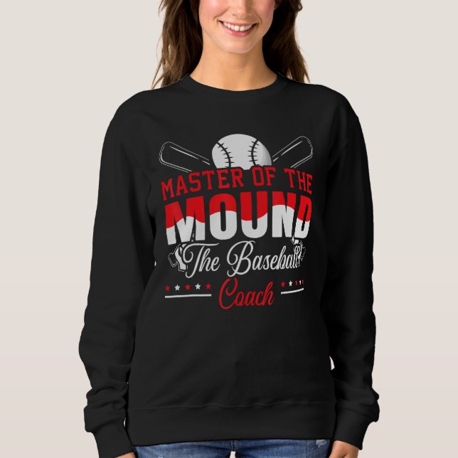 Sweatshirt Baseball Coach Baseball Player Baseball Team Sport (Devant)