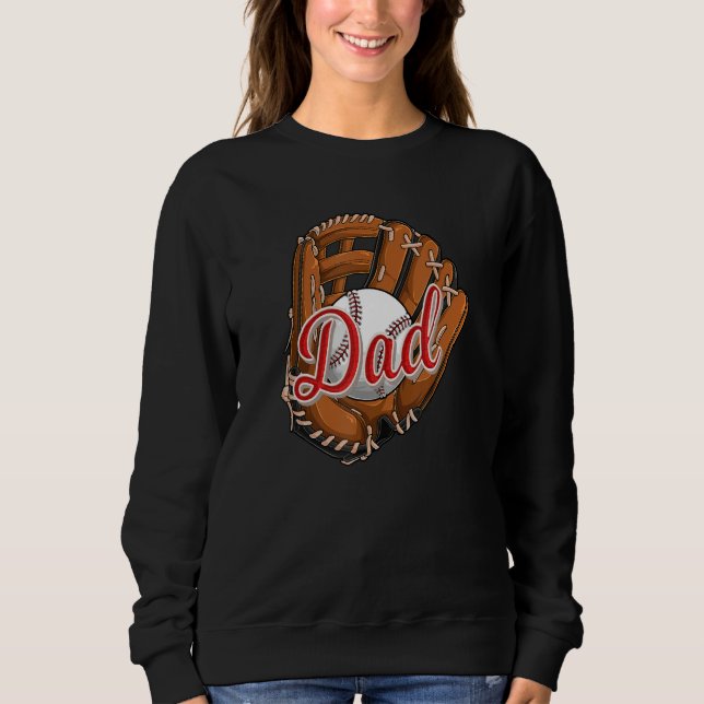Sweatshirt Baseball Dad  Softball Sport Player Daddy Papa (Devant)