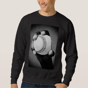Sweatshirt baseball en main