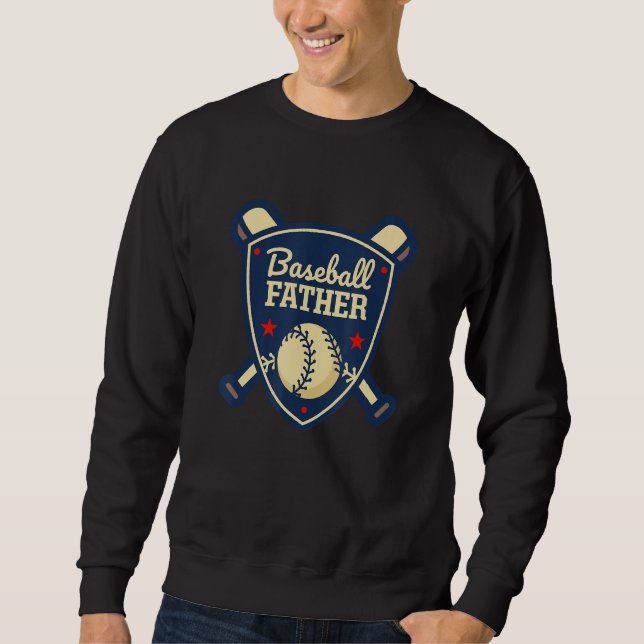 Sweatshirt Baseball Father Matching Family Baseball Player (Devant)