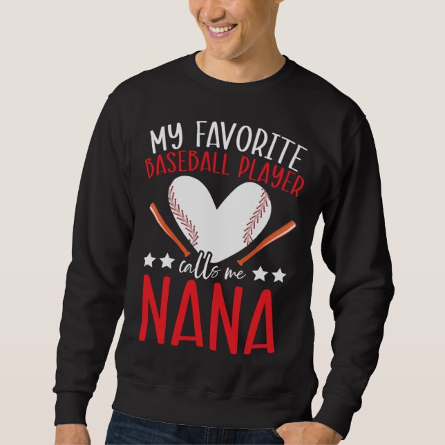 Sweatshirt Baseball Grandma Grandmother Granny Grandparents D (Devant)