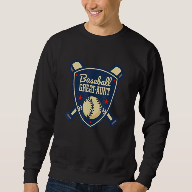 Sweatshirt Baseball Great Aunt Matching Family Baseball Playe (Devant)