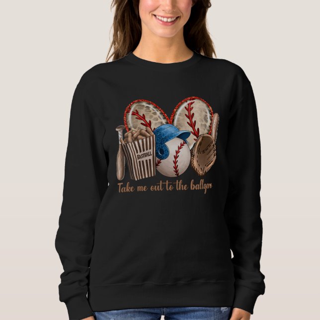Sweatshirt Baseball Mama Women Mother s Day  Cheering Basebal (Devant)