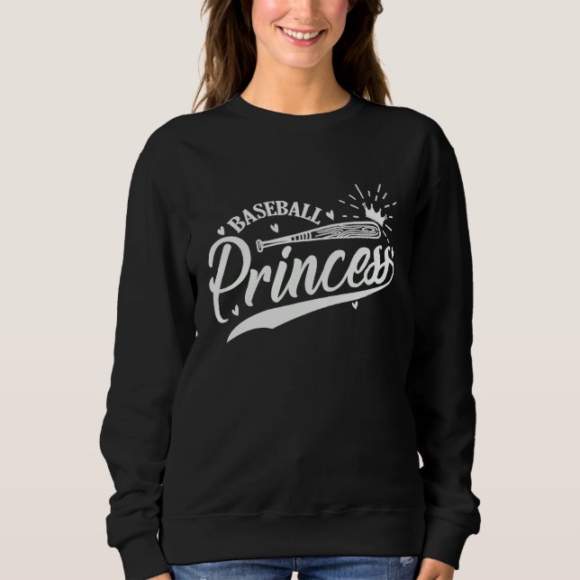 Sweatshirt Baseball Princess Sport Ball Sport (Devant)