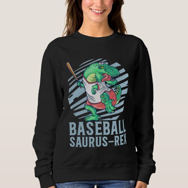 Sweatshirt Baseball Saurus Rex pour les futurs joueurs de bas (Devant)