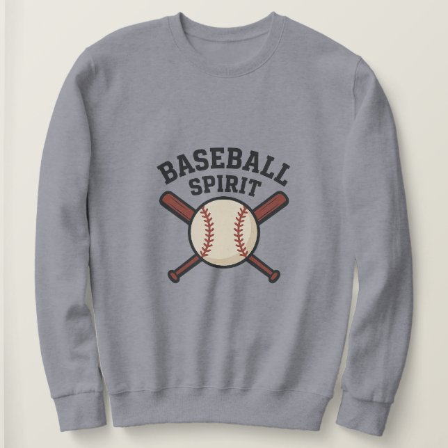 Sweatshirt Baseball Spirit - Design Logo sportif classique (Design devant)