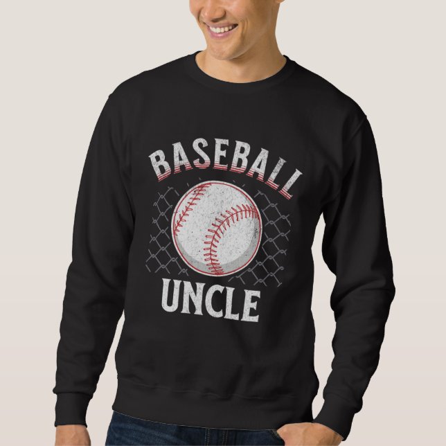 Sweatshirt Baseball Uncle Ball Heart Uncles Father s Day spor (Devant)