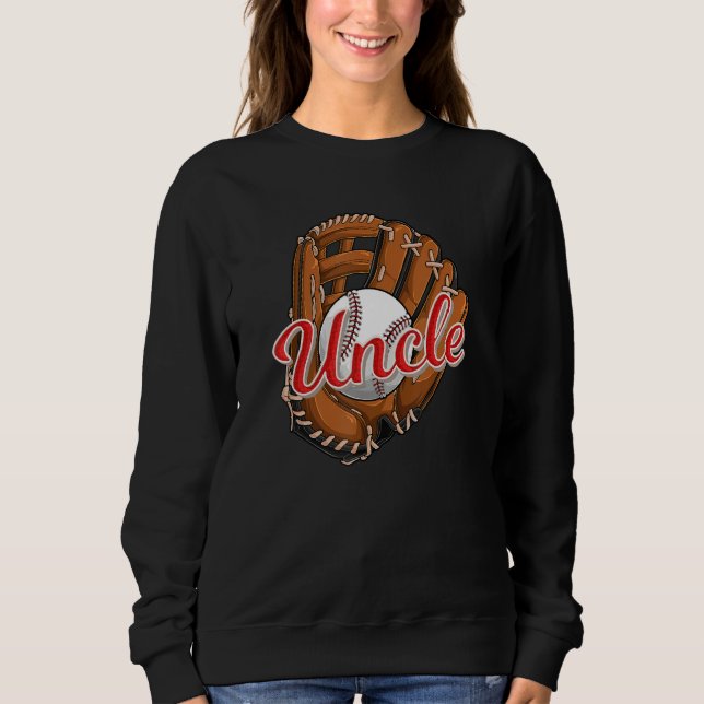 Sweatshirt Baseball Uncle  Softball Sport Player Baseball (Devant)