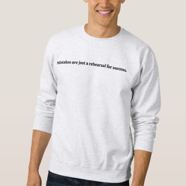 Sweatshirt basique pour hommes Erreurs (Devant)