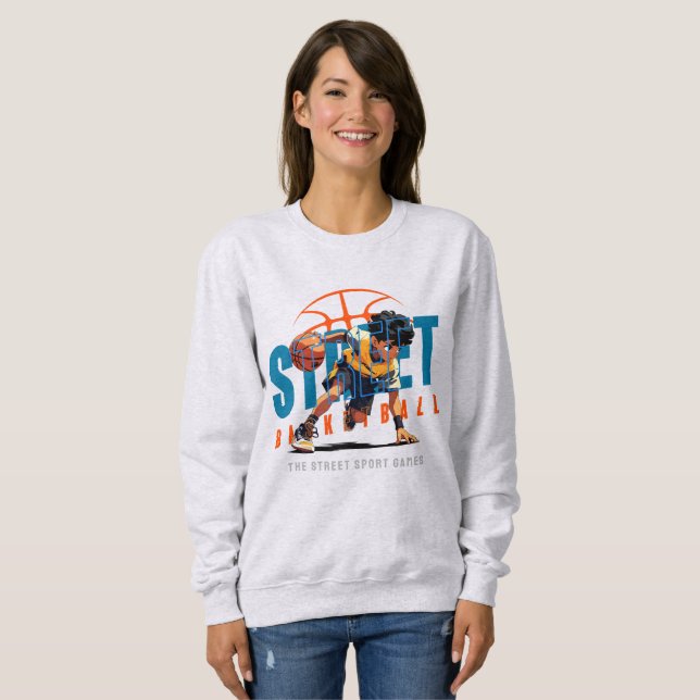 Sweatshirt Basket de rue | Pour femme (Devant entier)