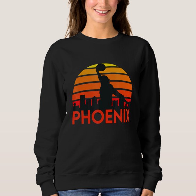 Sweatshirt Basket Phoenix Arizona Skyline (Devant)