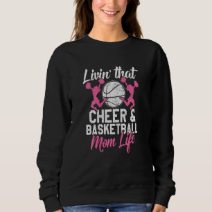 Sweatshirt Basketball Cheer Graphisme Femmes Moms Pom-pom gir