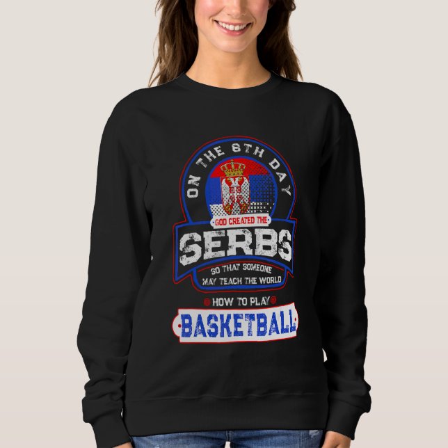 Sweatshirt Basketball Et Serbes Kosarka Srbija (Devant)