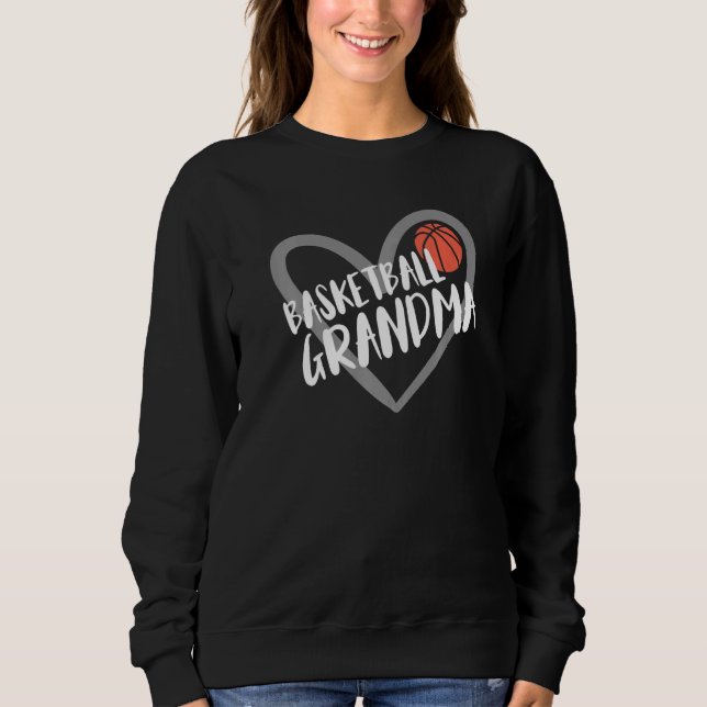 Sweatshirt Basketball Grandma Heart  (Devant)