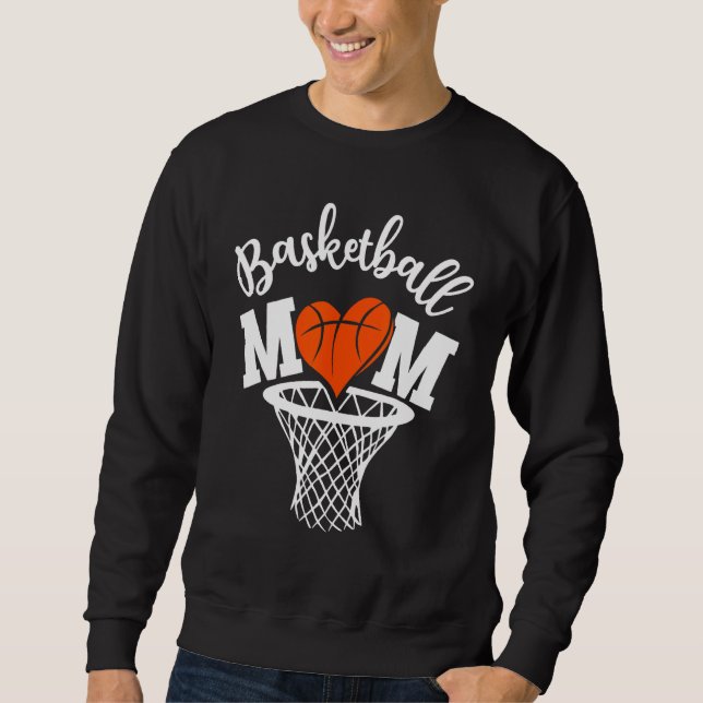 Sweatshirt Basketball Mom Cute  Distressed Leopard Mother s D (Devant)