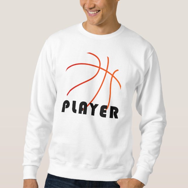 Sweatshirt Basketball Player | Mimimal Modern Design (Devant)