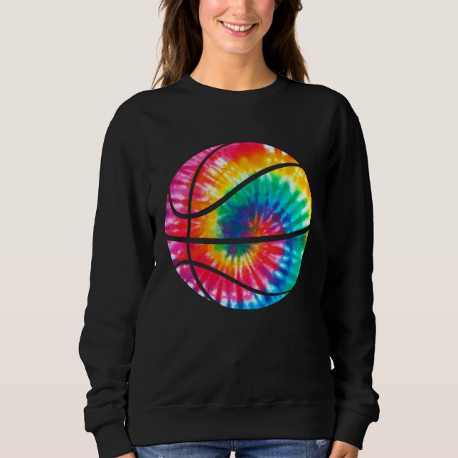 Sweatshirt Basketball Tie Dye Sports Bball Kids Coach Basketb (Devant)