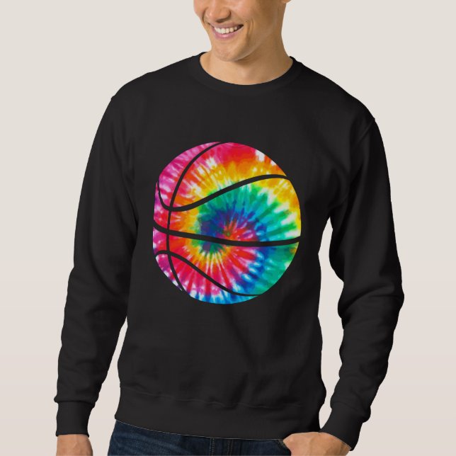 Sweatshirt Basketball Tie Dye Sports Bball Kids Coach Basketb (Devant)