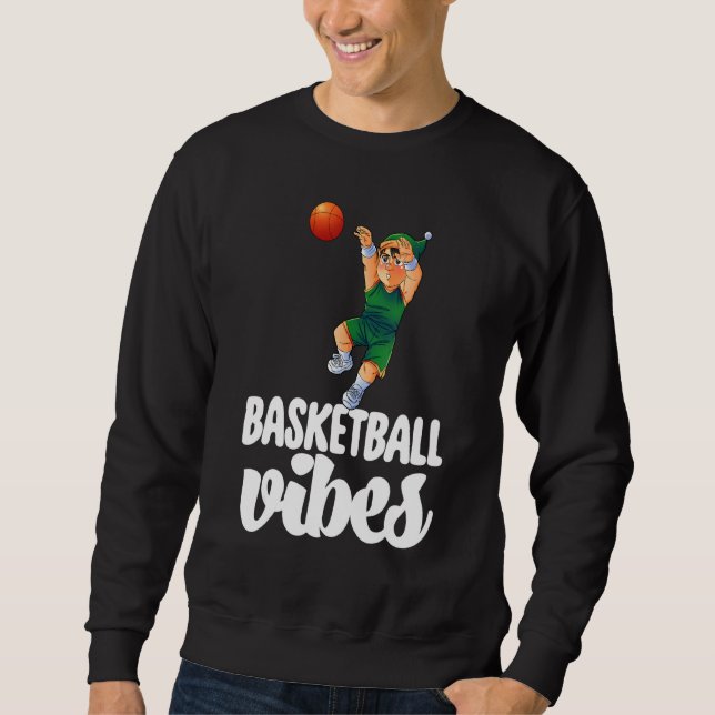 Sweatshirt Basketball Vibes Gnome  Basketball Game Celebratio (Devant)