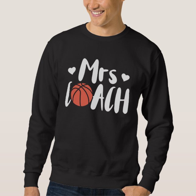 Sweatshirt Basketball Woman Coach Wife (Devant)