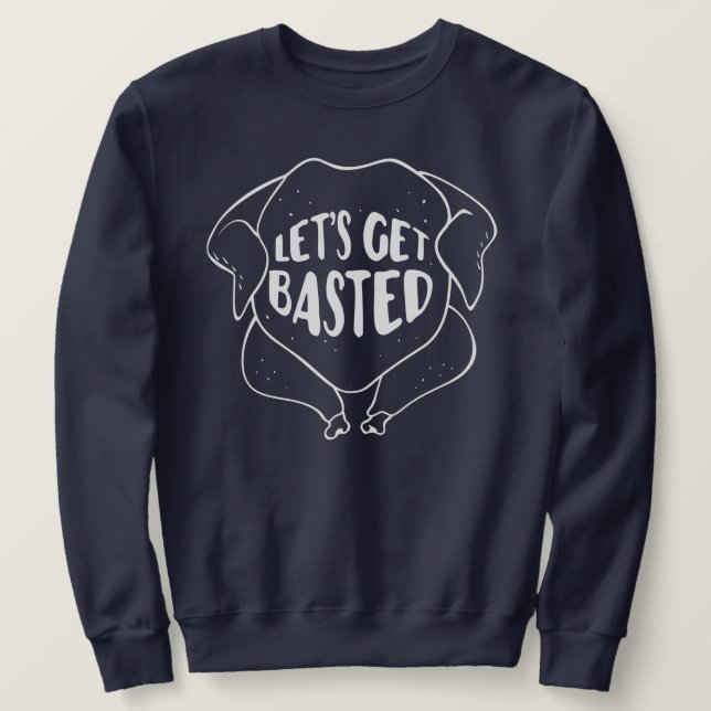 Sweatshirt Basons-nous sur Friendsgiving Shirt (Design devant)